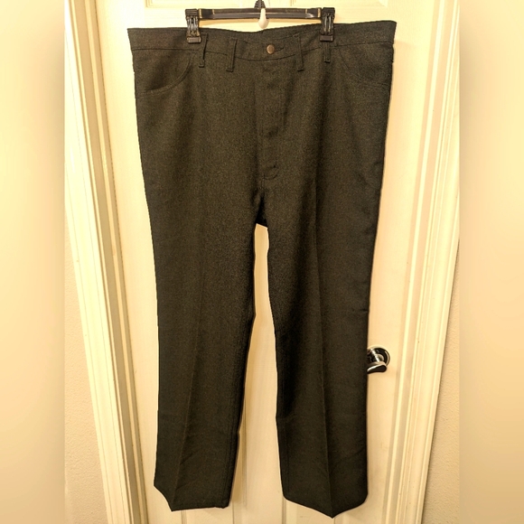 Wrangler Other - Wrangler Wrancher Charcoal Gray Dress Pants 44 x 32 🩶 Gray Black 🖤 EUC